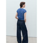Pull-Over Crochet Manches Courtes