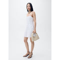 Robe Courte Texture Fleurs