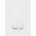 Robe Courte Texture Fleurs
