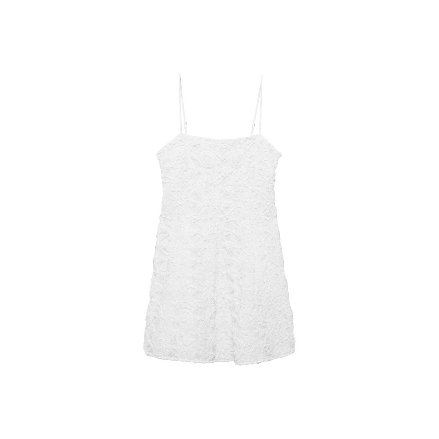 Robe Courte Texture Fleurs