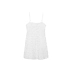 Robe Courte Texture Fleurs