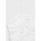 Robe Courte Texture Fleurs