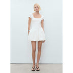 Robe Combinée Bas Bouffant
