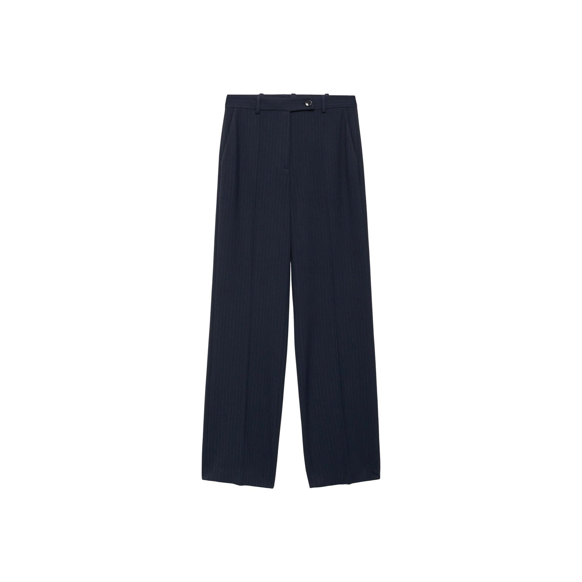 Pantalon De Costume Fines Rayures