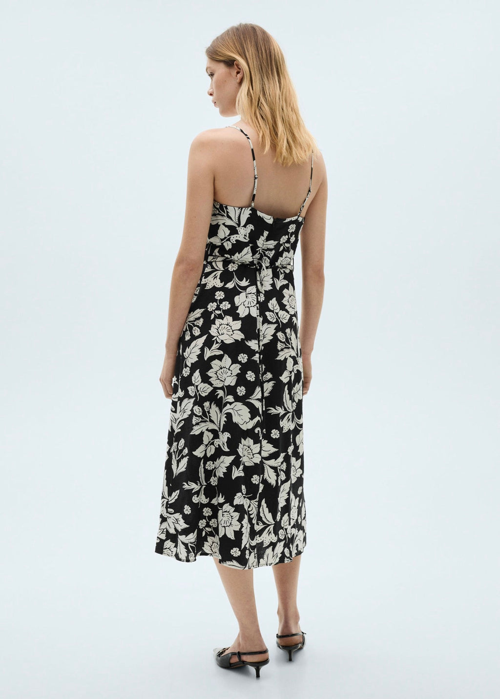 Robe Bretelles À Fleurs