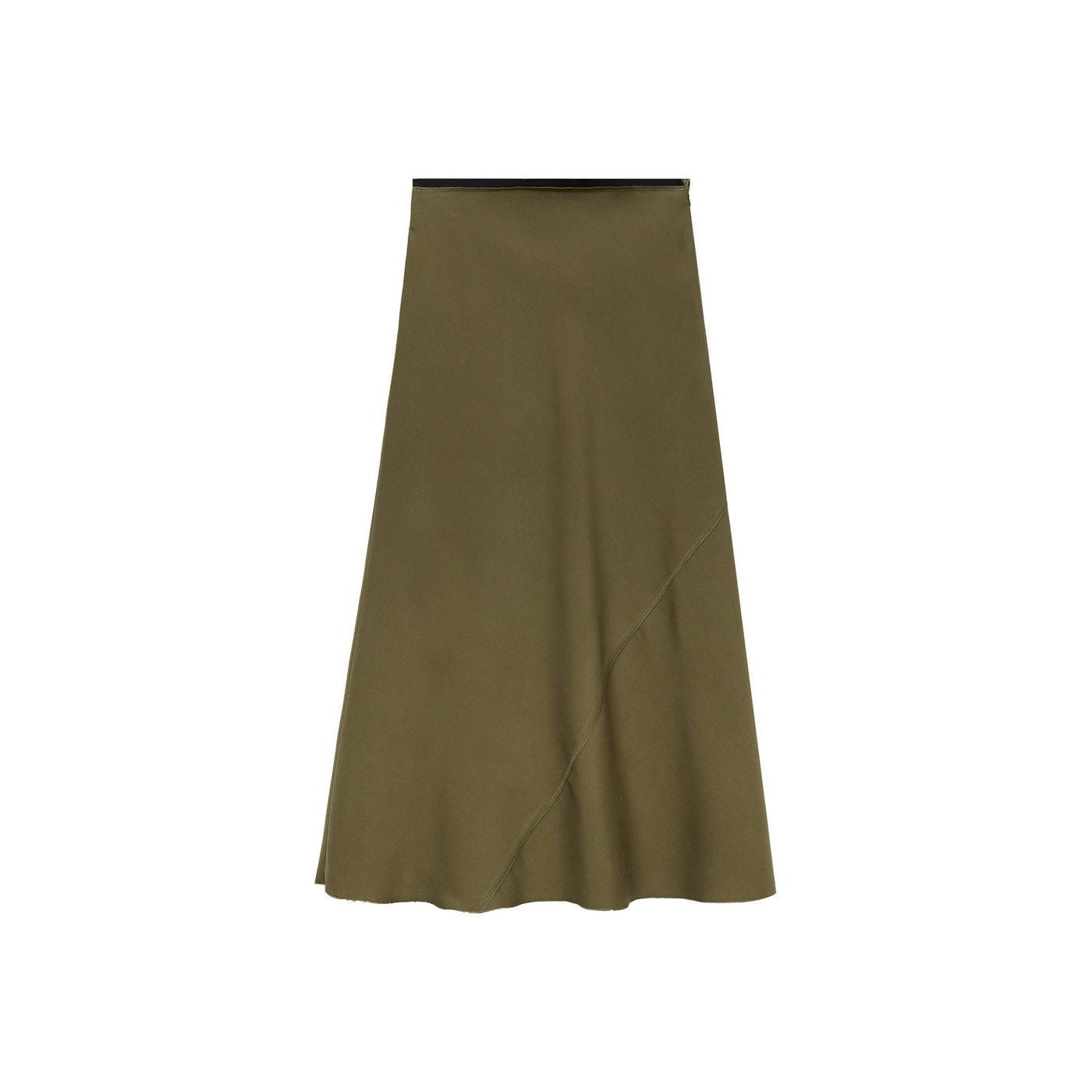 Jupe Midi Satinée