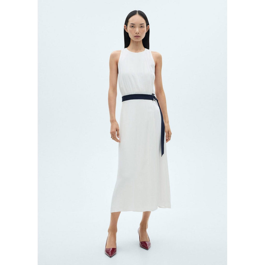 Robe Ceinture Contrastante