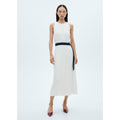 Robe Ceinture Contrastante