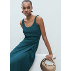 Robe Midi Froncée