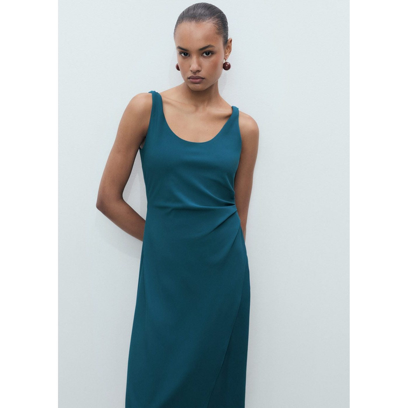 Robe Midi Froncée