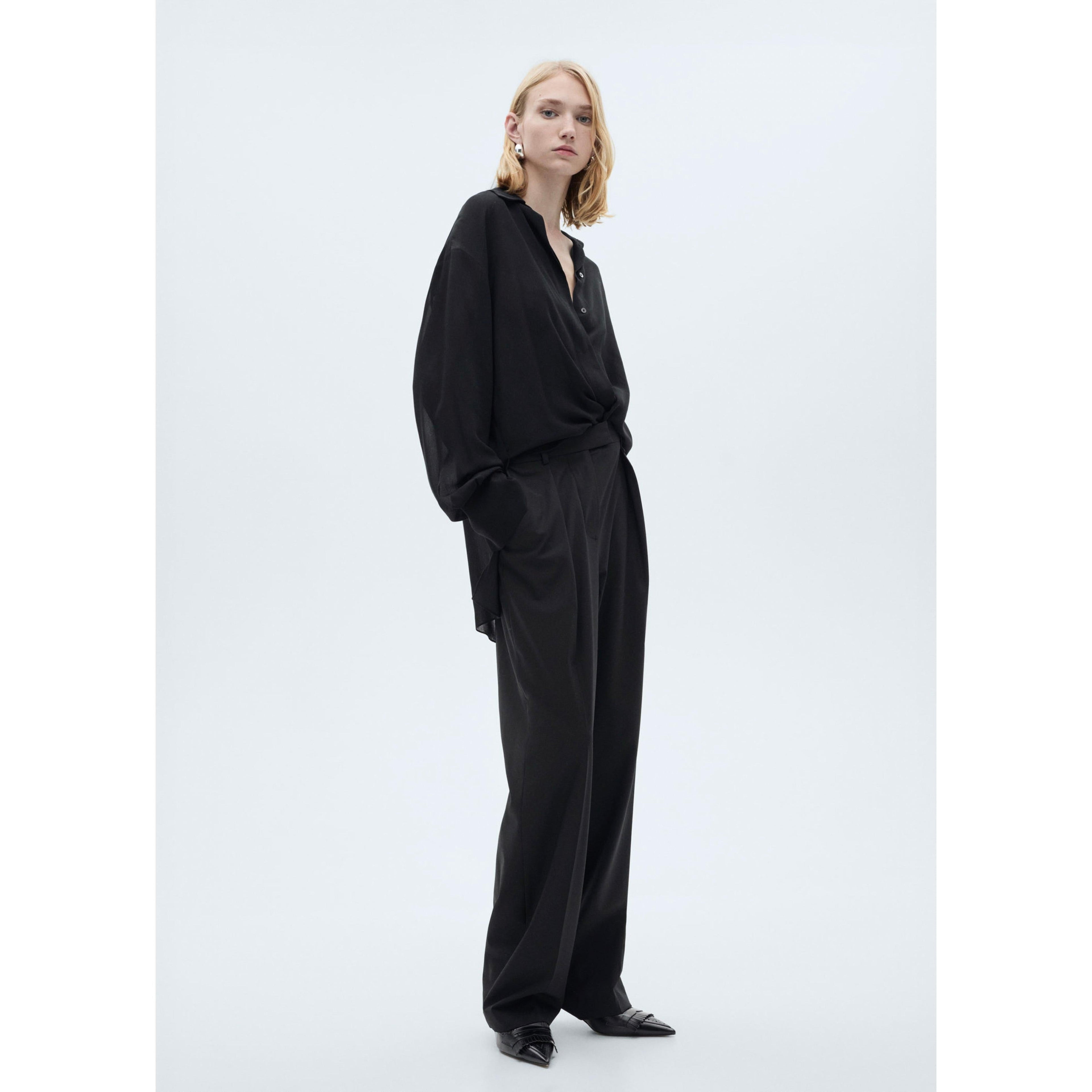 Pantalon Droit Pinces