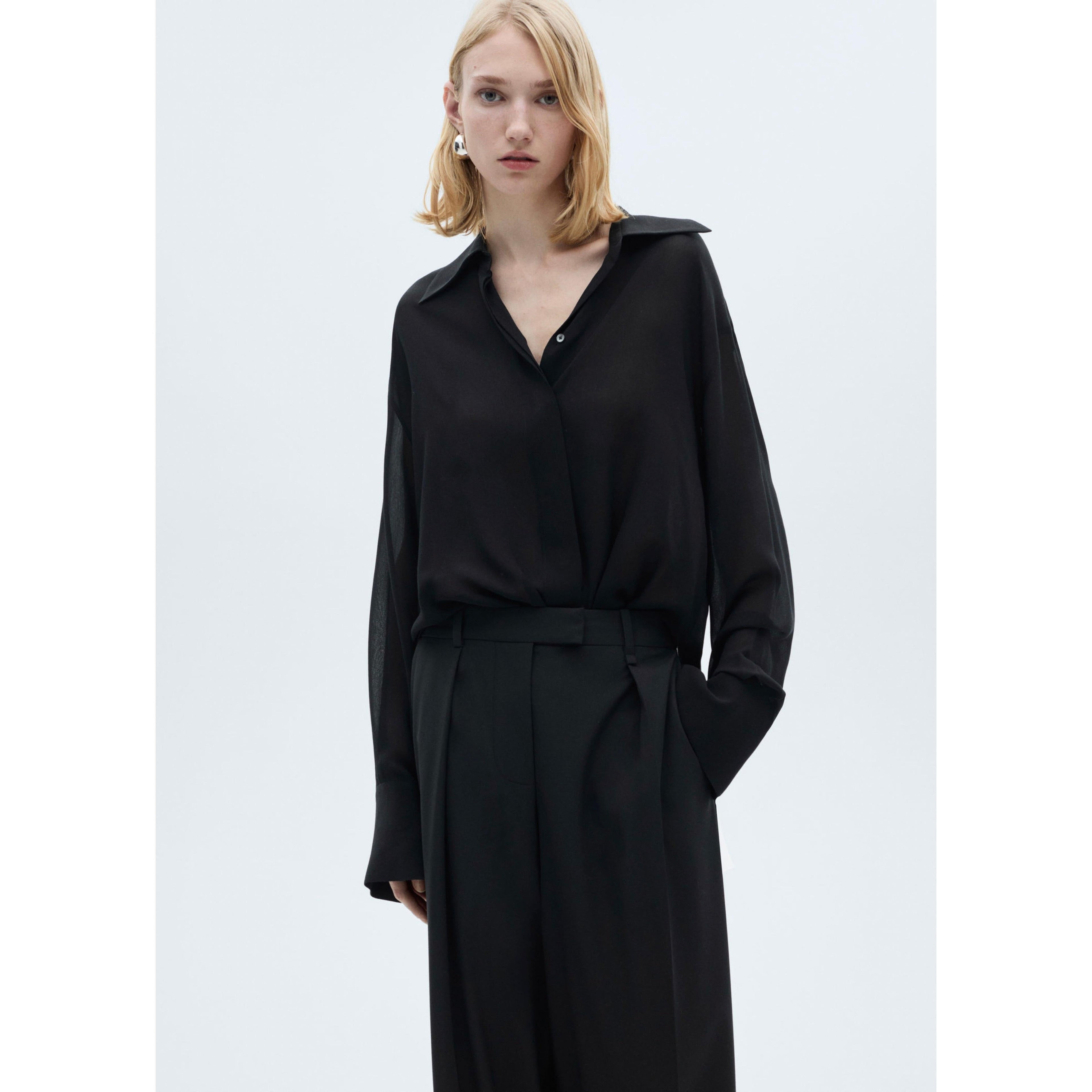Pantalon Droit Pinces