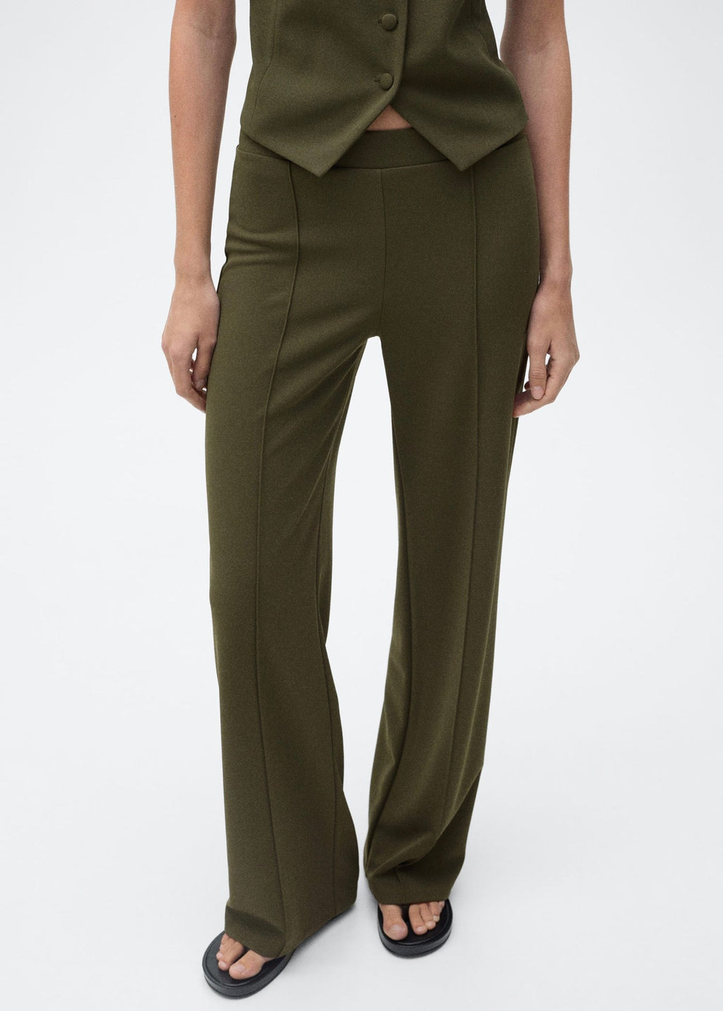 Pantalon Droit Maille