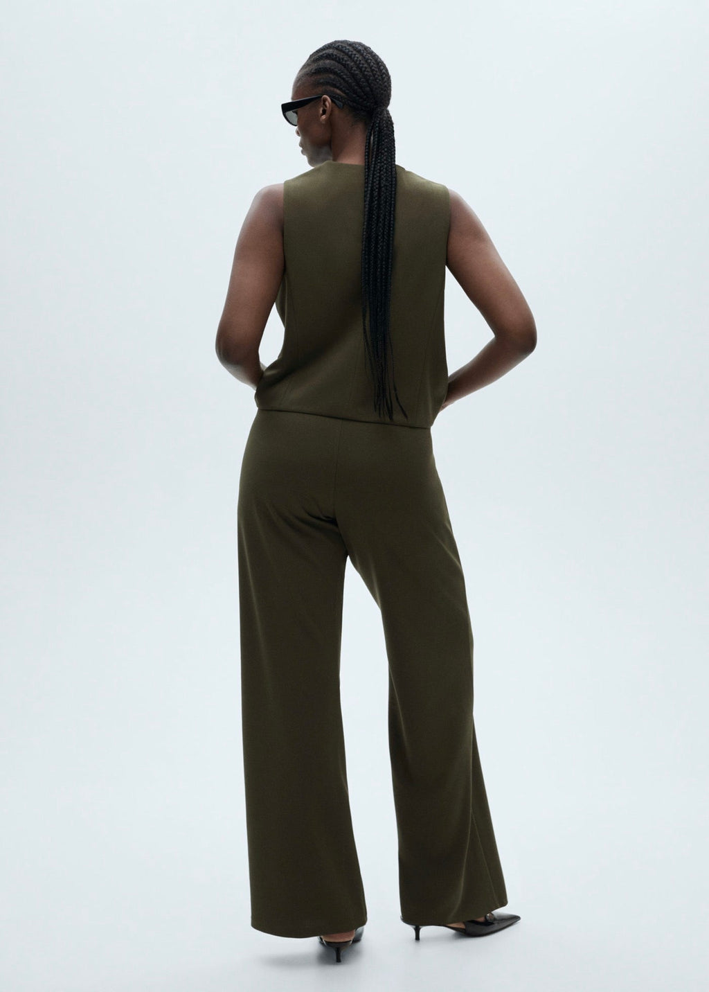 Pantalon Droit Maille