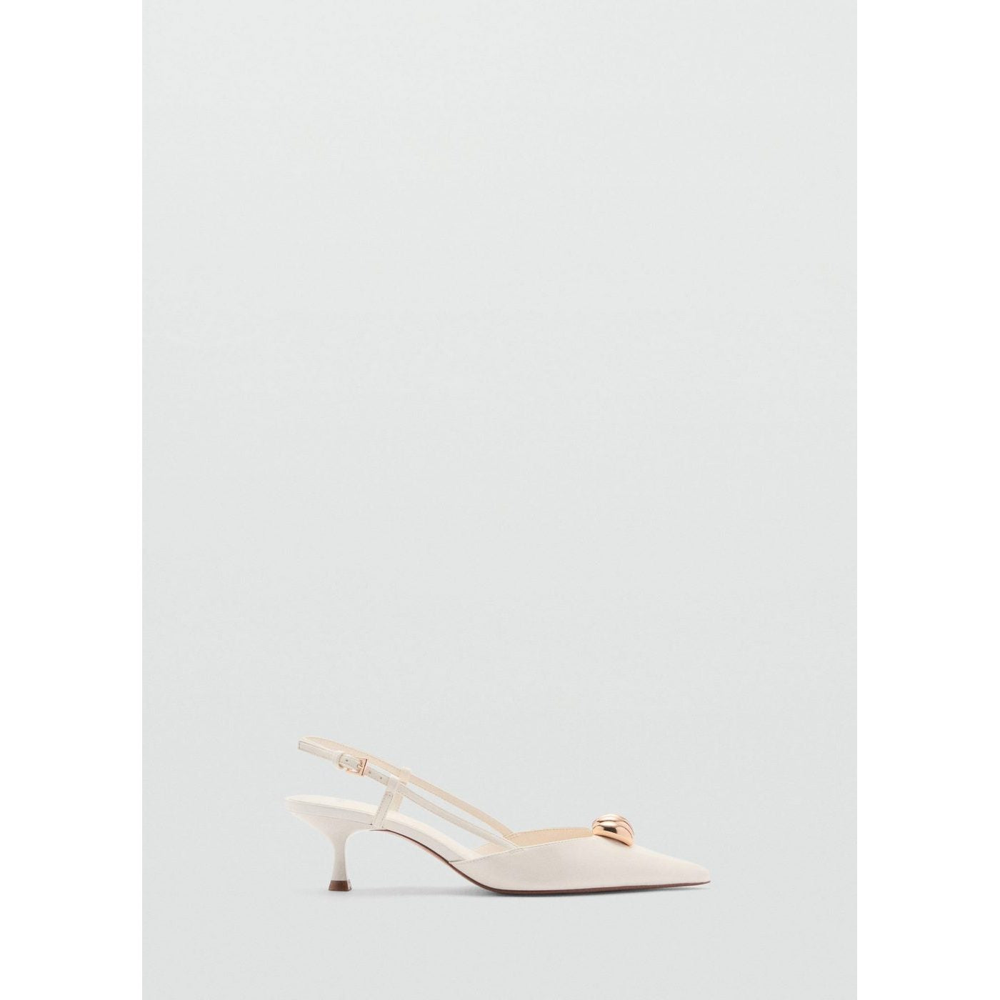 Chaussures À Talon Détail Métallique