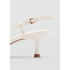 Chaussures À Talon Détail Métallique