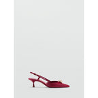 Chaussures À Talon Détail Métallique