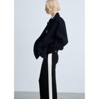 Pantalon Maille Rayure Contrastante