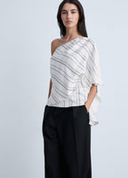 Blouse Asymétrique Rayures