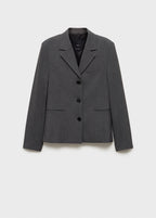 Blazer Costume Droit À Boutons