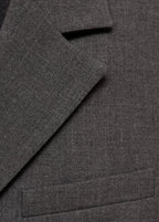 Blazer Costume Droit À Boutons