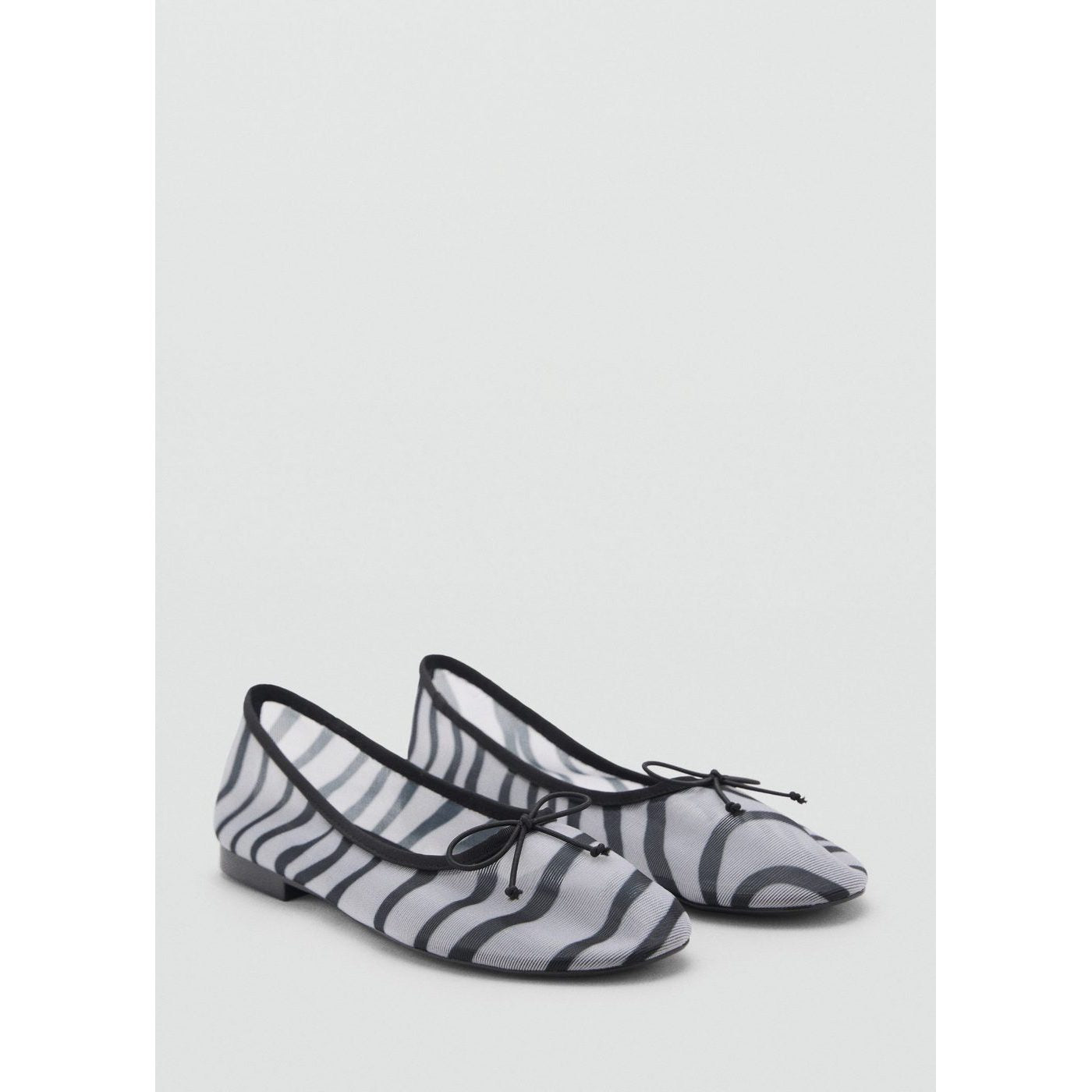 Ballerines En Maille Filet Imprimé Animal