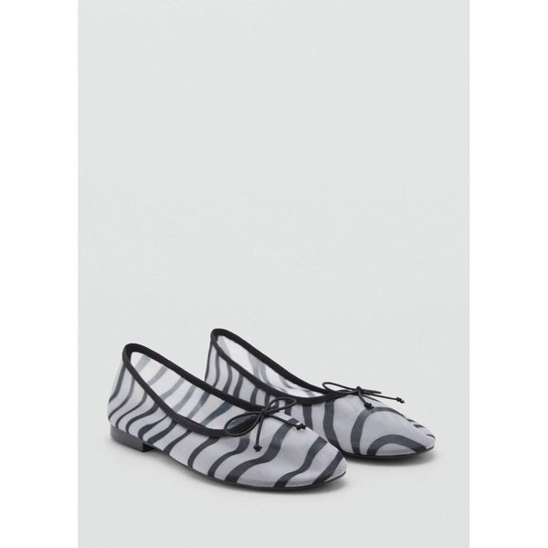 Ballerines En Maille Filet Imprimé Animal