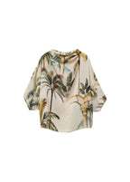Cape Drapée Imprimé Tropical