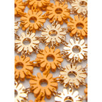 Sac Porté Épaule Fleurs Métalliques