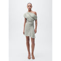 Robe Courte Asymétrique Drapée