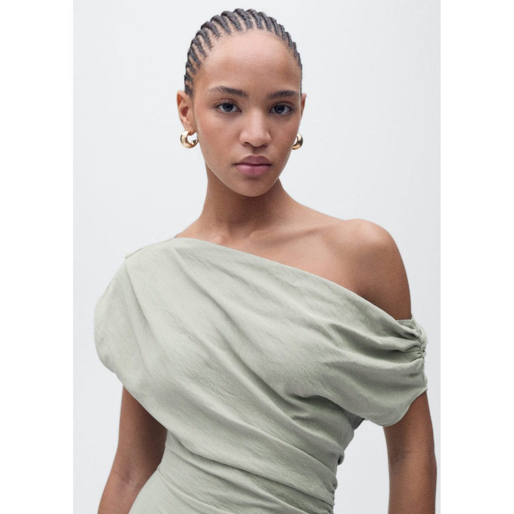 Robe Courte Asymétrique Drapée