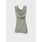 Robe Courte Asymétrique Drapée