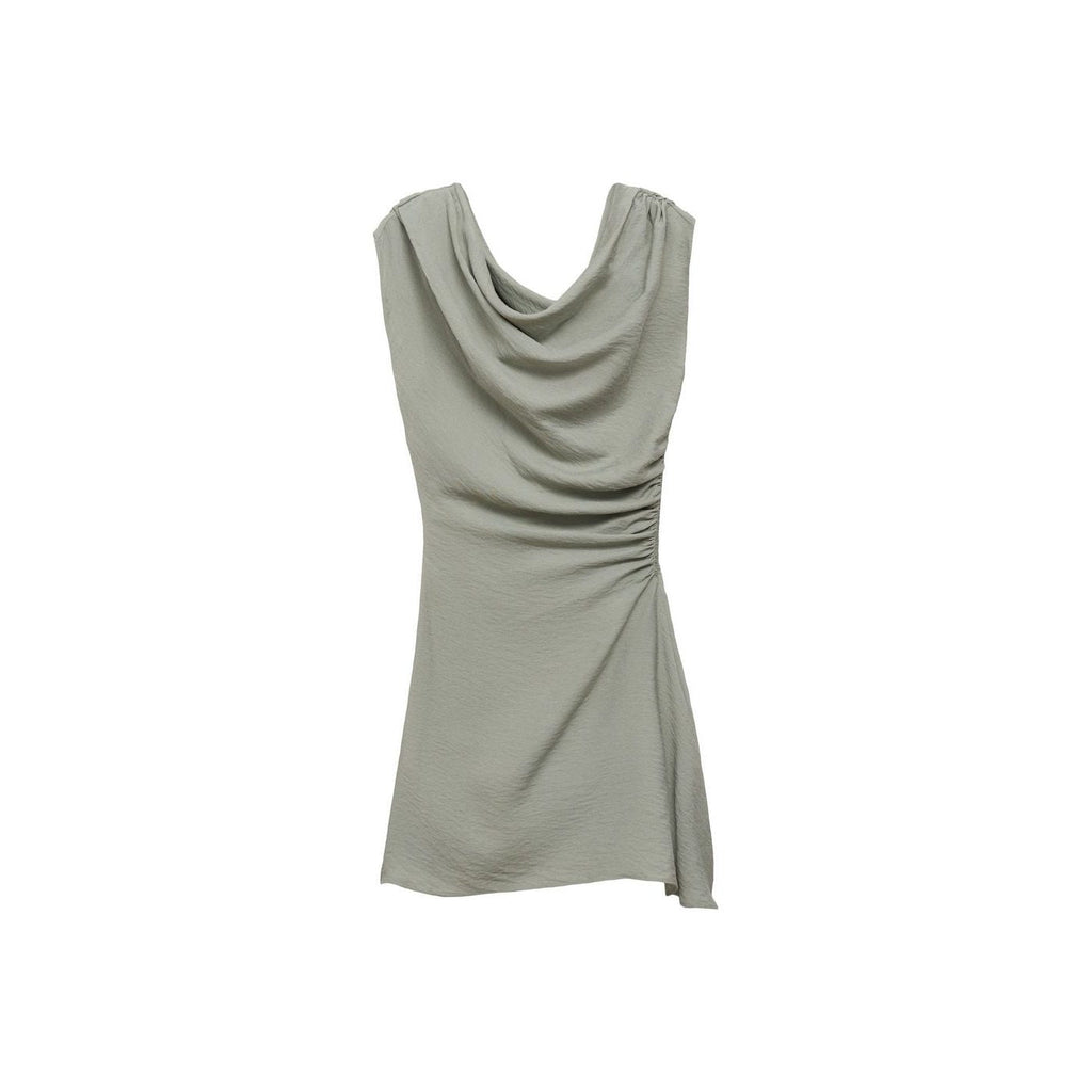 Robe Courte Asymétrique Drapée