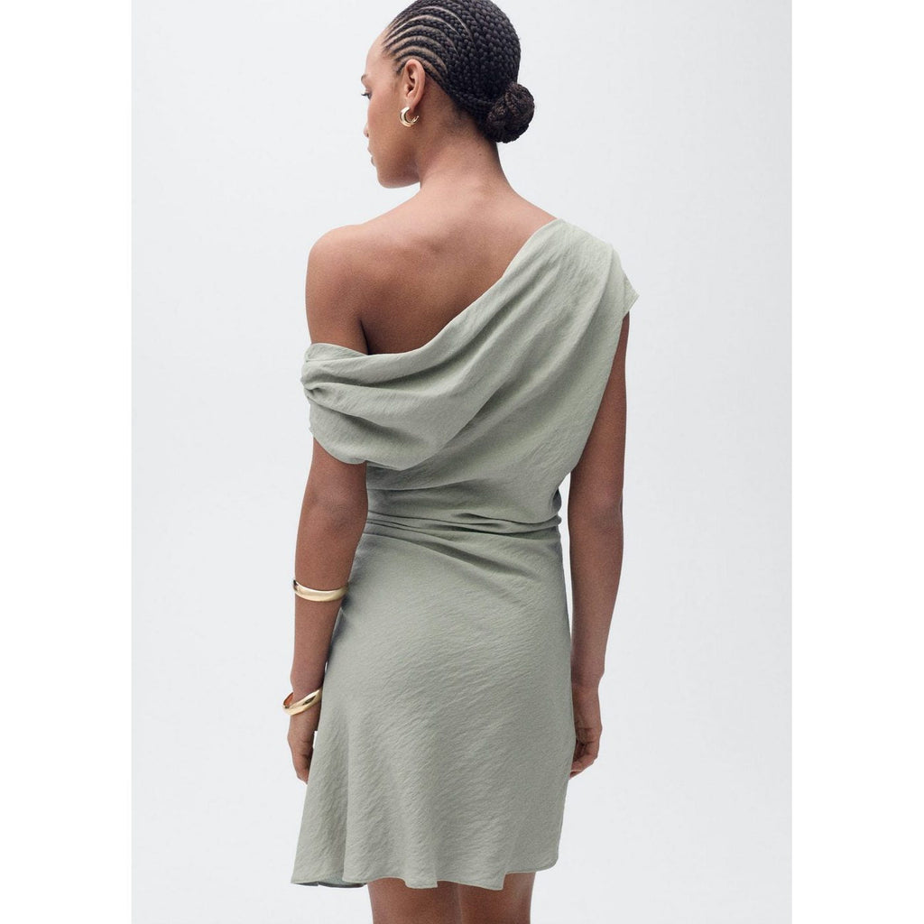 Robe Courte Asymétrique Drapée