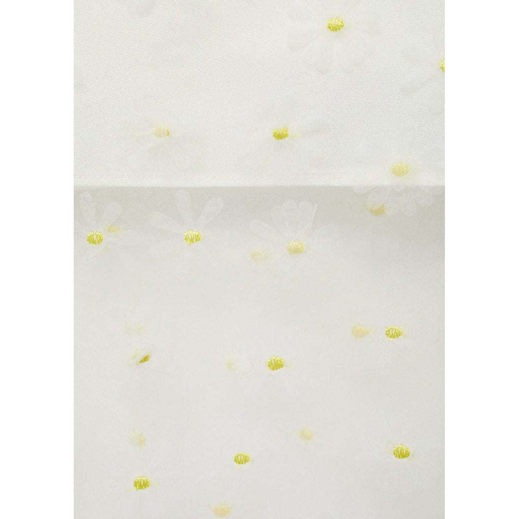 Jupe Semi-Transparente Broderie À Fleurs