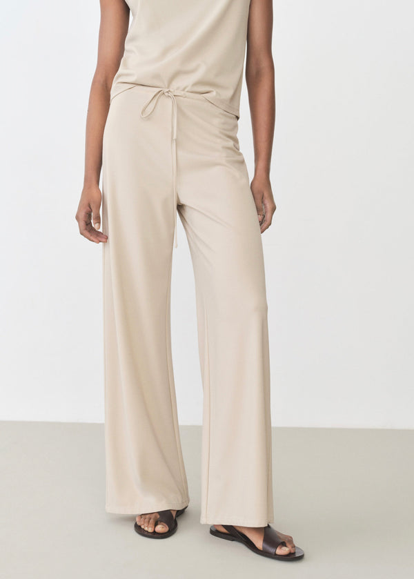 Pantalon Wideleg Taille Élastique