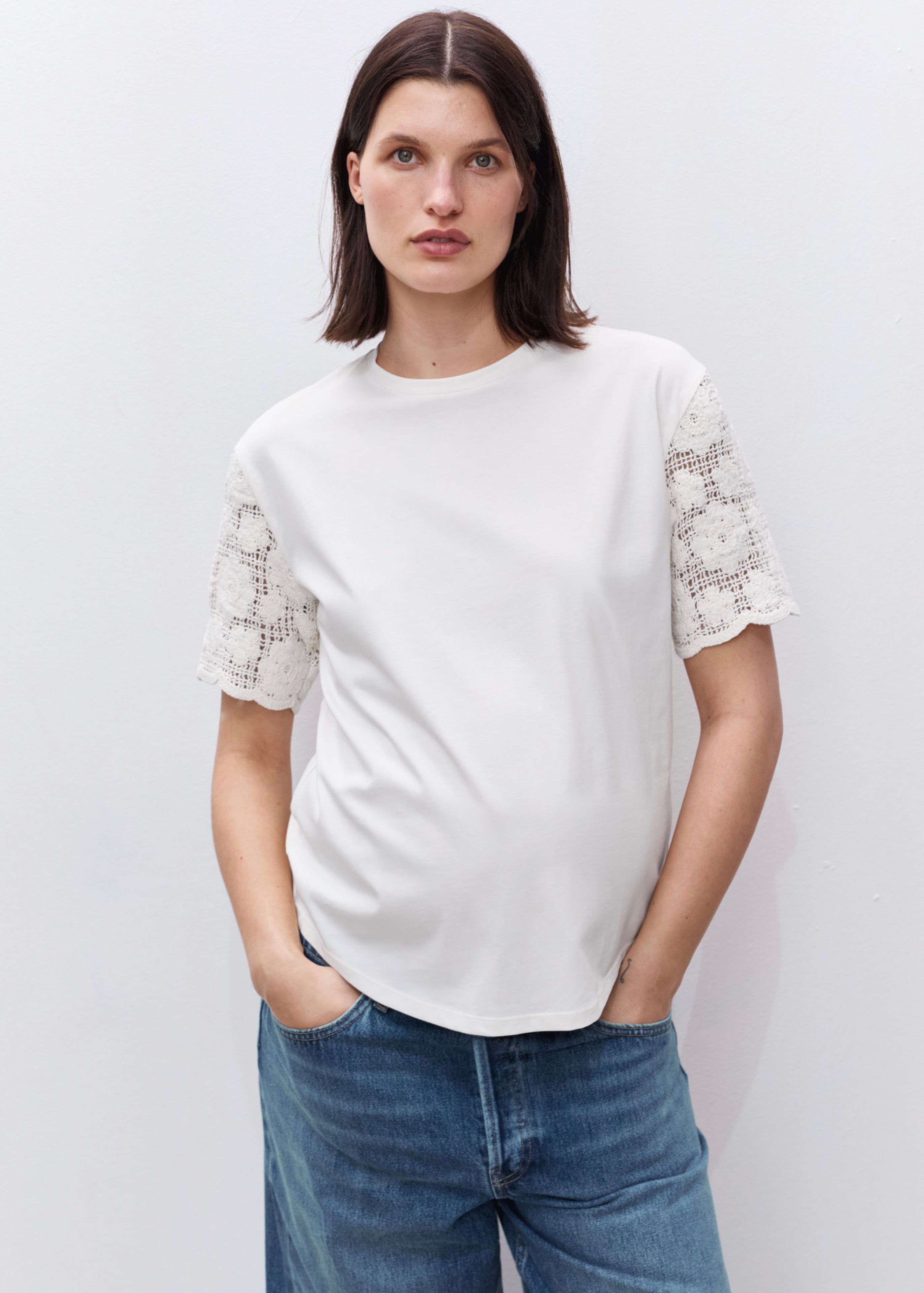 T-Shirt Manches Crochet Prémaman
