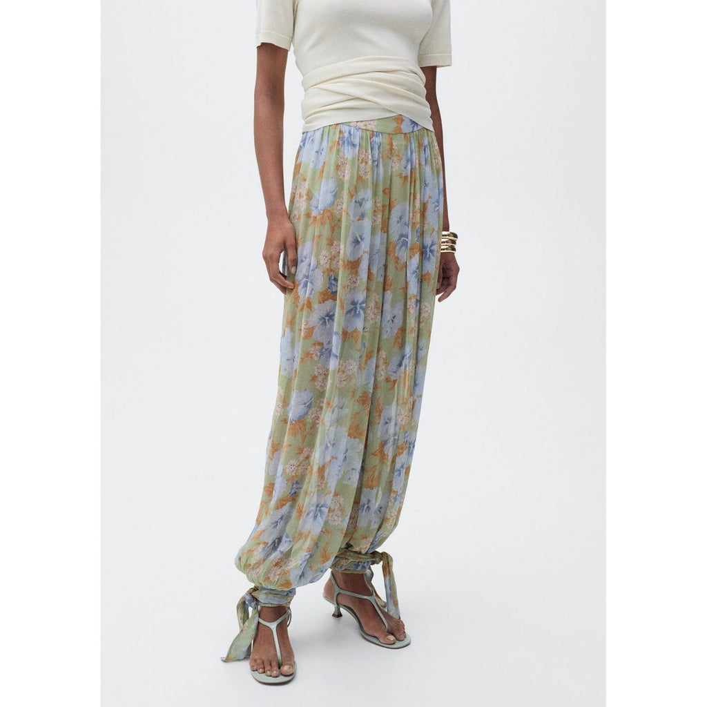 Pantalon Ballon Imprimé À Fleurs