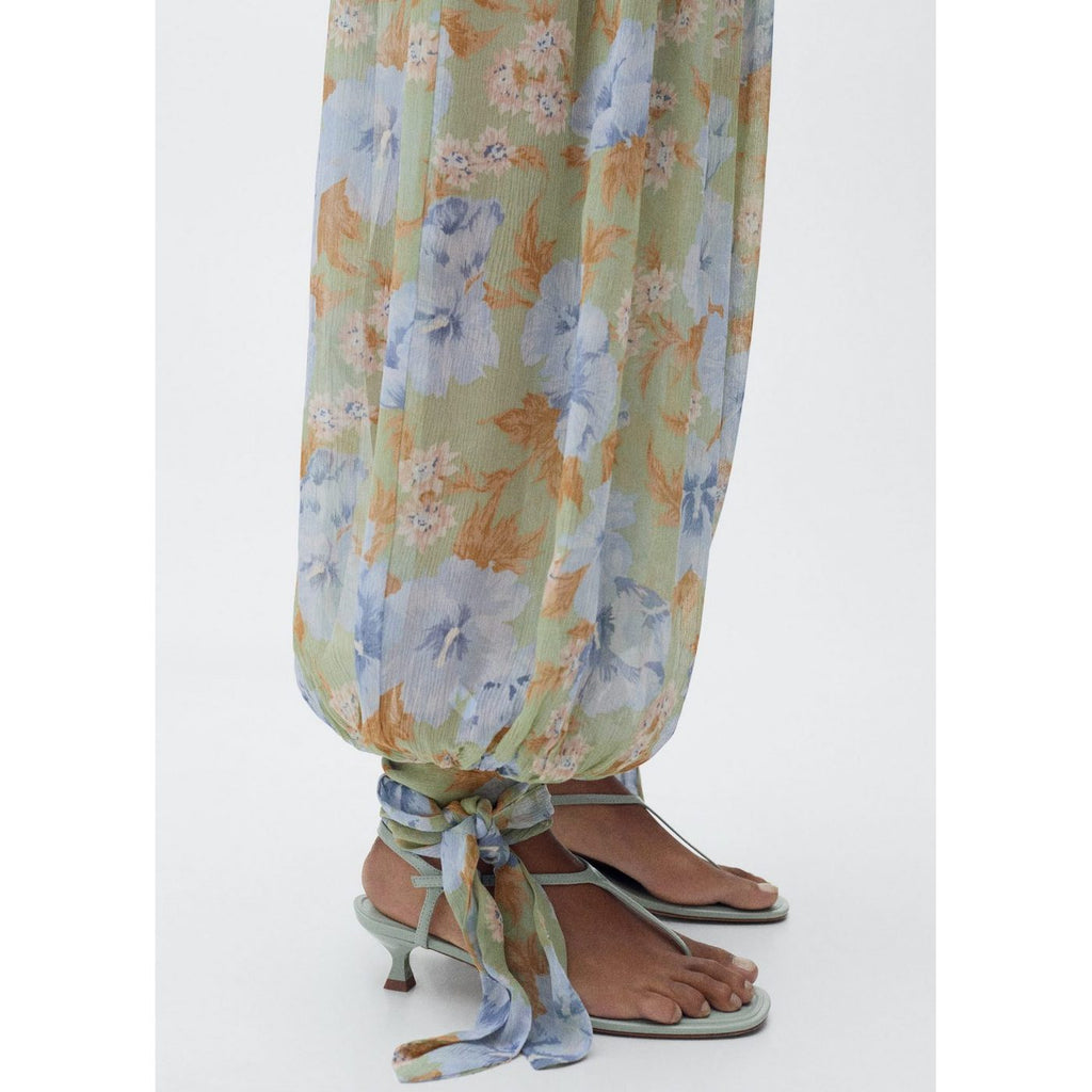 Pantalon Ballon Imprimé À Fleurs