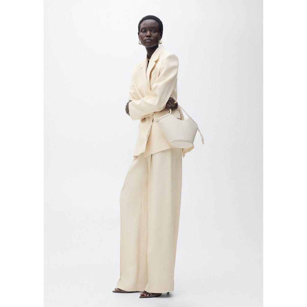Pantalon Costume Wideleg À Pinces