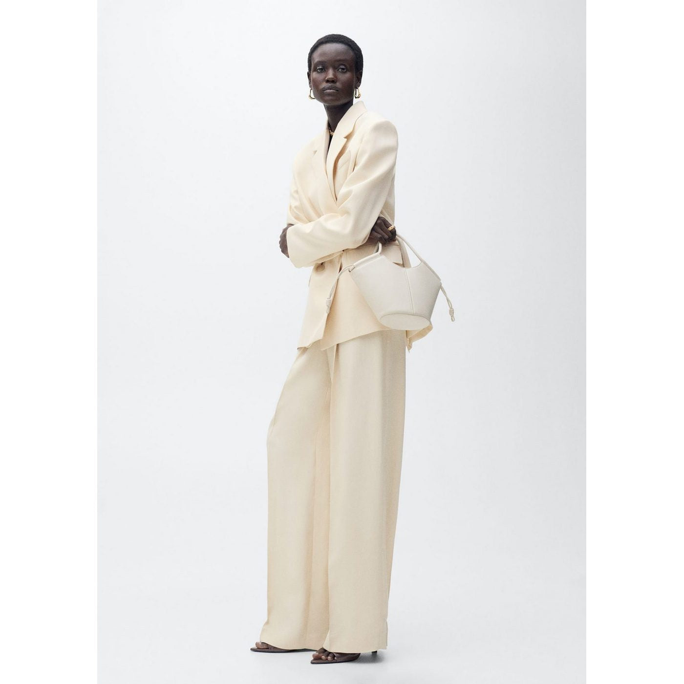 Pantalon Costume Wideleg À Pinces