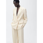 Pantalon Costume Wideleg À Pinces