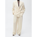 Pantalon Costume Wideleg À Pinces