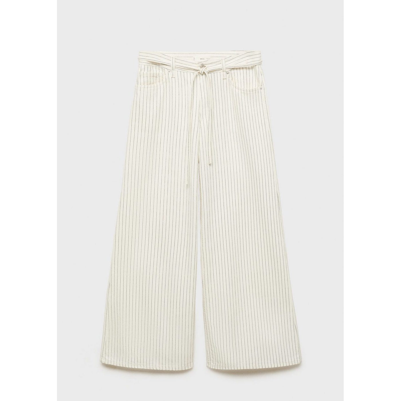 Jean Wideleg Rayures Taille Basse Ceinture