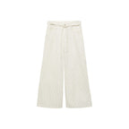 Jean Wideleg Rayures Taille Basse Ceinture