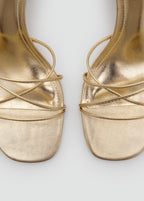 Sandale À Talon Avec Brides Croisées