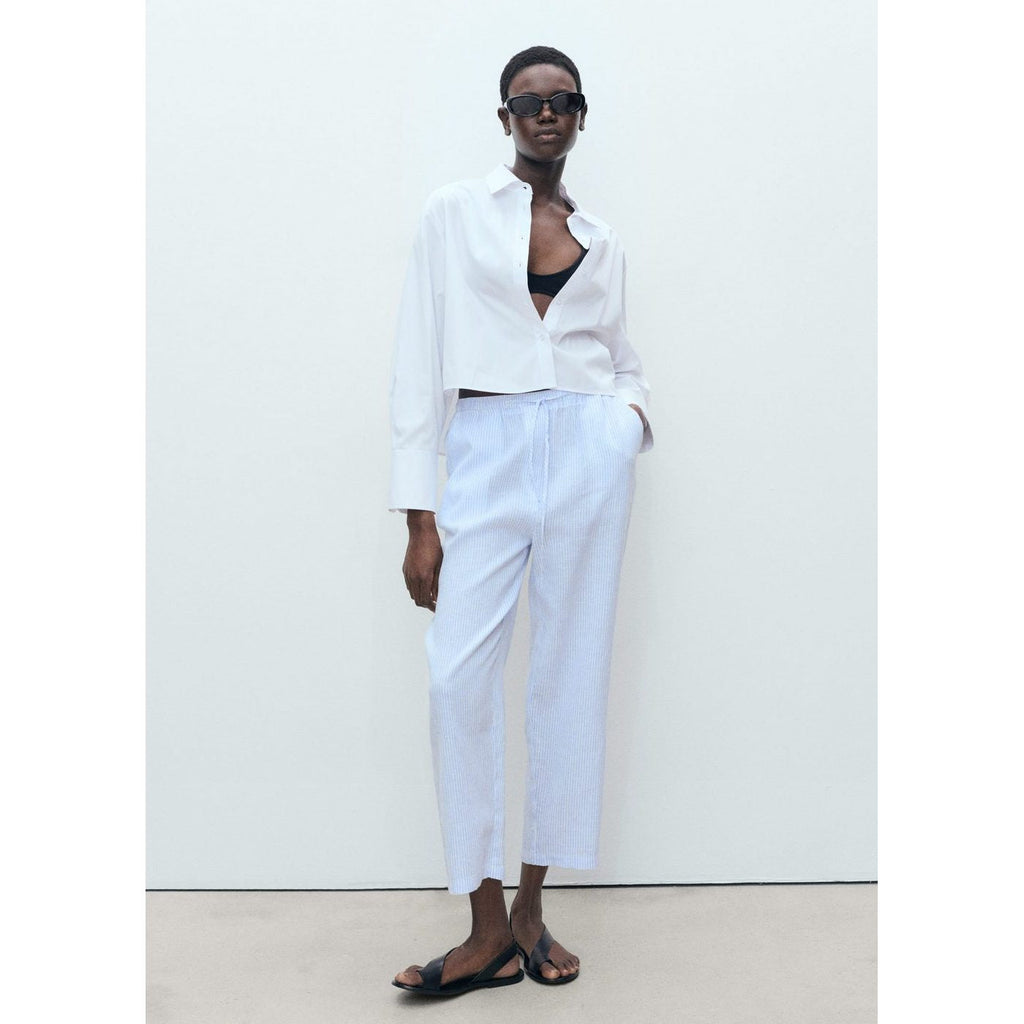 Pantalon Droit Lin