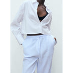 Pantalon Droit Lin