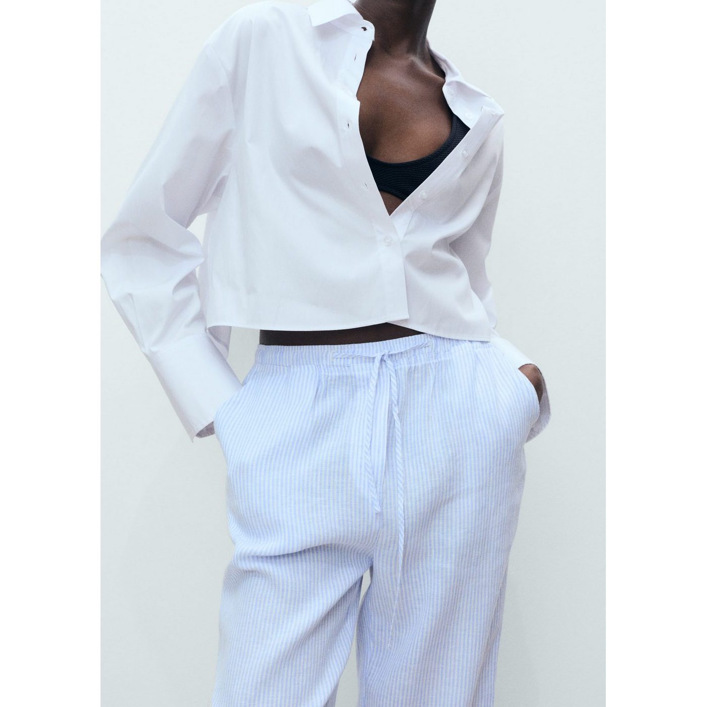 Pantalon Droit Lin