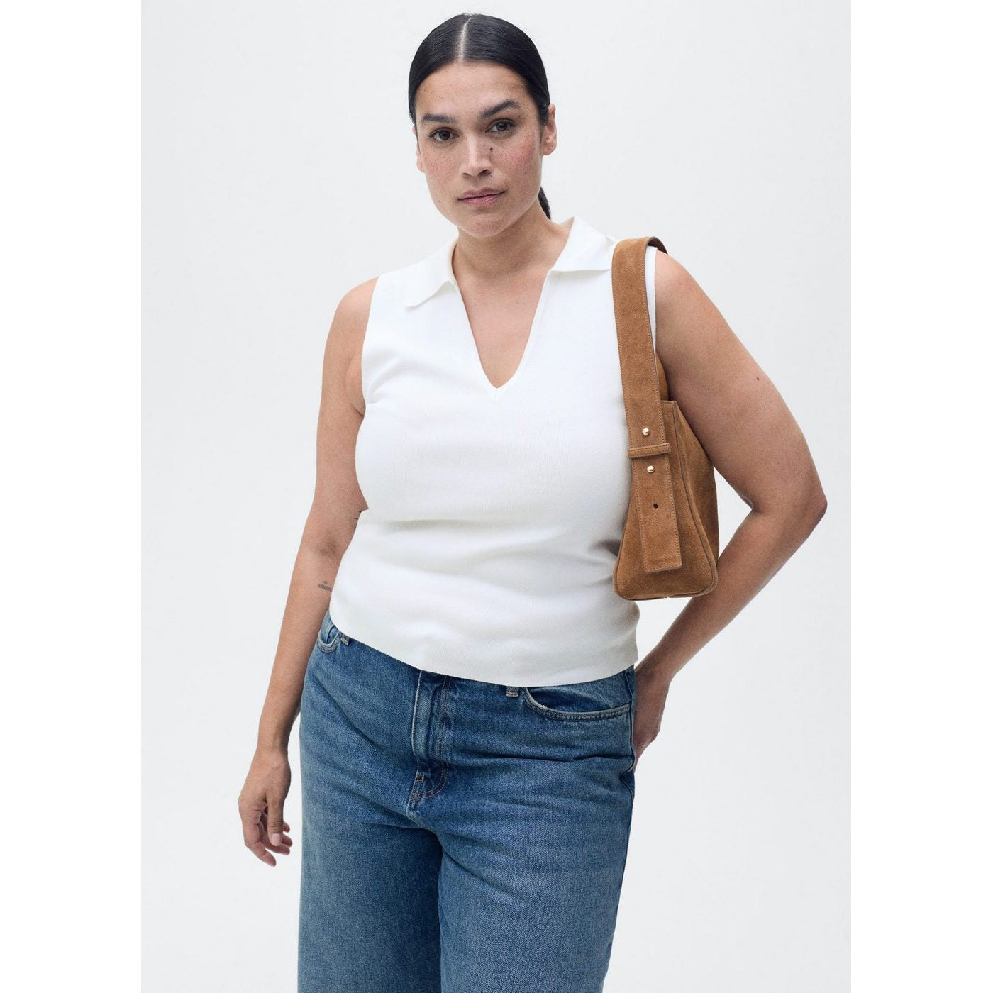Top Maille Col Polo